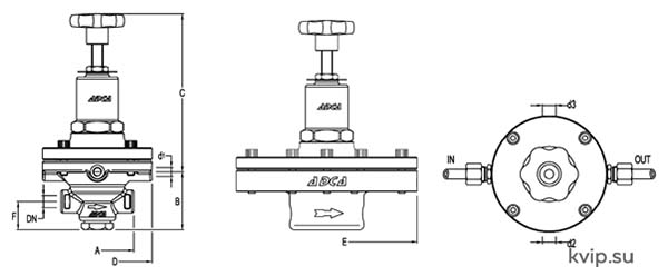 ADCA P7 DN14–38 Мембранный редукционный клапан_Р1