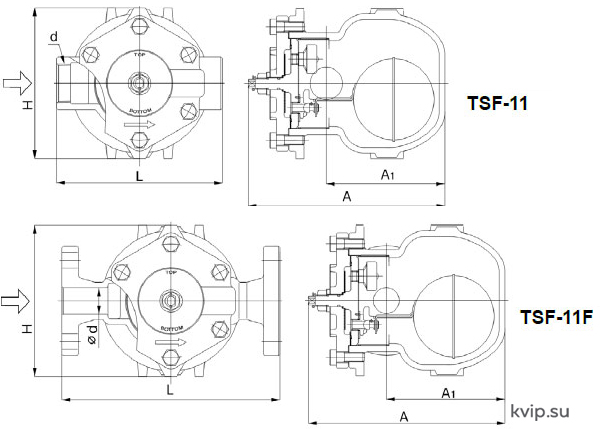 Yoshitake TSF-11 Поплавковый конденсатоотводчик_Р1